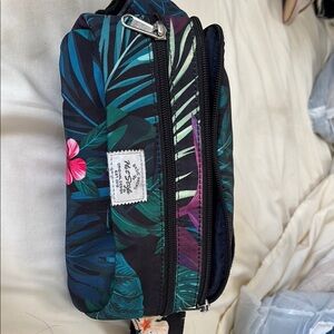 Tropical Floral Print Crossbody Bag